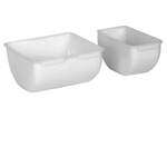 SLINS002 1-Pint Plastic Condiment Replacement Insets, White