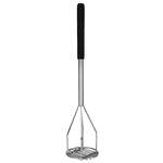 Thunder Group SLPMR024C, 24-Inch Stainless Steel Round Chrome Plated Potato Masher with Soft Grip