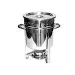 Thunder Group SLRCF8307, 7-Quart Stainless Steel Round Marmite Chafer