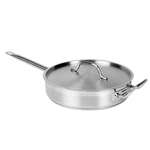 Thunder Group SLSAP050, 5-Quart 18/8 Stainless Steel Saute Pan with Cover (Discontinued)
