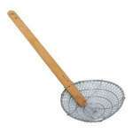 Thunder Group SLSKR512GV, 5x2.75-inch Galvanized Bowl Style Skimmer with 12.75x1-inch Bamboo Handle, EA