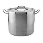 Thunder Group SLSPS032, 32 Qt 18/8 Stainless Stock Pot with Lid (Discontinued)