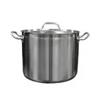 SLSPS4024, 24 Qt 18/8 Stainless Stock Pot with Lid