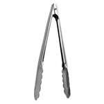 Thunder Group SLTHUT210, 9.5-Inch 1-Piece Stainless Steel Scalloped Extra Heavy Duty Utility Tong