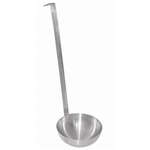 Thunder Group SLTL003, 2-Ounce Two Piece Stainless Steel Ladle, Hooked Handle