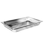 STPA3002PF, Full Size 2 1/2-Inch Deep Perforated 24 Gauge Steam Pan, Stainless Steel, Rectangular