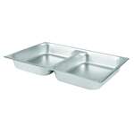 Thunder Group STPA7022, Full Size 2 1/2-Inch Deep 24 Gauge Steam Pan, Divided Pan, Stainless Steel, Rectangular