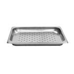 Thunder Group STPA7121PF, Half Size 1 1/4-Inch Deep Perforated 24 Gauge Steam Pan, Stainless Steel, Rectangular