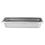 Thunder Group STPA8124L, Half Size Stainless Steel Long 4-Inch Deep 24 Gauge Anti Jam Pans (Discontinued)