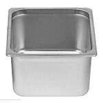 Thunder Group STPA8126, Half Size Stainless Steel 6-Inch Deep 24 Gauge Anti Jam Pans