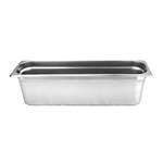 Thunder Group STPA8126L, Half Size Stainless Steel Long 6-Inch Deep 24 Gauge Anti Jam Pans
