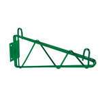 Thunder Group WBEP021, 21" Direct Wall Bracket, Single Shelf Support, Green Epoxy