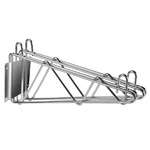 Thunder Group WВЅV224, 24" Direct Wall Bracket, Double Shelf Support, Chrome