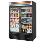 True Refrigeration True GDM-49-HC~TSL01, 54-Inch Black Swing Glass Door Refrigerated Merchandiser