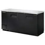 True Refrigeration True TBB-3-HC, Black 2 Solid Door Refrigerated Back Bar Storage Cabinet, 115 Volts