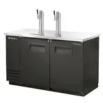 True Refrigeration True TDD-2-HC, 2 Taps 1/2 Barrel Draft Beer Cooler - Black, 2 Kegs Capacity