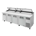 True Refrigeration True TPP-AT-119-HC, 119.25-Inch 4 Door Counter Height Refrigerated Pizza Prep Table