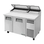 True Refrigeration True TPP-AT-60-HC, 60.25-Inch 2 Door Counter Height Refrigerated Pizza Prep Table
