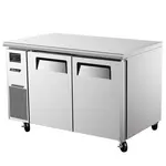 Turbo Air JUF-48-N 2 Solid Doors Undercounter Freezer, Side Mount