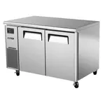 Turbo Air JUF-48S-N 2 Solid Doors Undercounter Freezer, Side Mount - Narrow