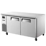 Turbo Air JUF-60-N 2 Solid Doors Undercounter Freezer, Side Mount