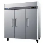 Turbo Air M3F72-3-N 3 Solid Doors Top Mount Reach-In Freezer