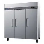 Turbo Air M3R72-3-N 3 Solid Doors Top Mount Reach-In Refrigerator