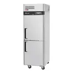Turbo Air M3RF19-2-N 2 Solid Half-Doors Dual Temp, Top Mount Reach-In Refrigerator & Reach-In Freezer