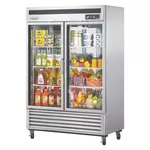 Turbo Air MSR-49G-2, 54-inch Two Glass Door Reach-in Refrigerator - 49 Cu. Ft.