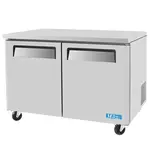 Turbo Air MUF-48-N 2 Solid Doors Undercounter Freezer