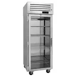 Turbo Air PRO-26H-GS-PT 1 Glass and 1 Solid Door Pass-Thru Heated Cabinet, Left-Hinged, 26.2 Cu.Ft.
