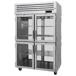 Turbo Air PRO-50-4H-G-PT 8 Glass Half Doors Pass-Thru, Heated Cabinet