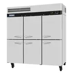 Turbo Air PRO-77-6F-N 6 Solid Half-Doors Top Mount Reach-In Freezer