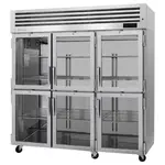 Turbo Air PRO-77-6H-G 6 Glass Half Doors Heated Cabinet, 73.9 Cu.Ft.