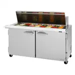 Turbo Air PST-60-24-N 2 Solid Doors Mega-Top, Sandwich/Salad Prep Table