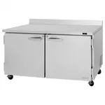 Turbo Air PWR-60-N, 2 Solid Doors Worktop Refrigerator