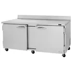 Turbo Air PWR-72-N, 2 Solid Doors Worktop Refrigerator