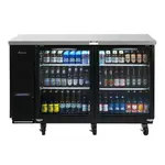 Turbo Air TBB-24-60SGD-N 61-Inch 2 Glass Door Underbar Back Bar, Black Vinyl Exterior