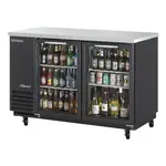 Turbo Air TBB-2SG-N, 59-Inch 2 Glass Doors Underbar Back Bar, Black Vinyl Ext.
