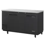Turbo Air TBB-3SB-N6, 69-Inch 2 Solid Doors Underbar Back Bar, Black Vinyl Ext.