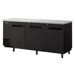 Turbo Air TBB-4SB-N, 90-Inch 3 Solid Doors Underbar Back Bar, Black Vinyl Ext.