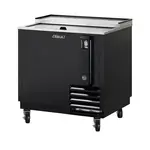 Turbo Air TBC-36SB-N6 Underbar 1 Lid Black Vinyl Ext. Bottle Cooler