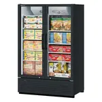 Turbo Air TGF-47SDHB-N, 2 Swing Glass Doors Full Height Merchandiser, Black