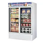 Turbo Air TGF-49F-N Freezer 2 Doors Swing Glass Merchandiser, White Cabinet