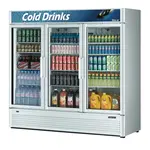 Turbo Air TGM-72SD-N Refrigerator 3 Doors Swing Glass Merchandiser
