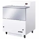 Turbo Air TMKC-34S-N-WA 34-Inch L Single Access Milk Cooler, White Vinyl & SS Ext. AL Int.