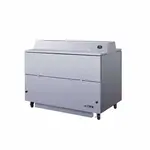 Turbo Air TMKC-58D-N-WA 58-Inch L Dual Access Milk Cooler, White Vinyl & SS Ext. AL Int.