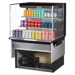 Turbo Air TOM-36L-UF-B-3S-N, 34-inch Horizontal Low Profile Black Open Display Case, 2 Shelf
