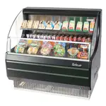 Turbo Air TOM-40LB-SP-N Open Display Horizontal Merchandiser 39-Inch L Low Profile Solid Side Panel-Black