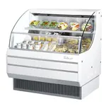 Turbo Air TOM-40LW-N Open Display Horizontal Merchandiser 39-Inch L Low Profile-White